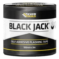Cheap ✔️ Everbuild Black Jack DIY 3m Flashing Tape 100mm FLDIY100 ????