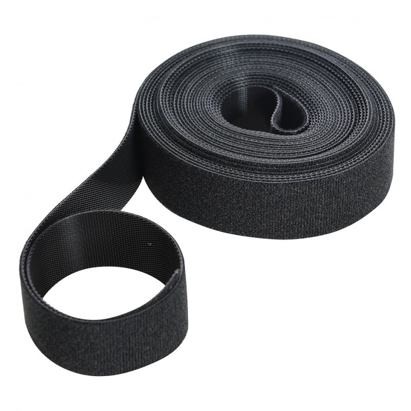 Budget ???? Fixman UK Fixman Self Wrap Hook And Loop Strapping Tape Black 25mm 5m 684180 ❤️ - Image 2