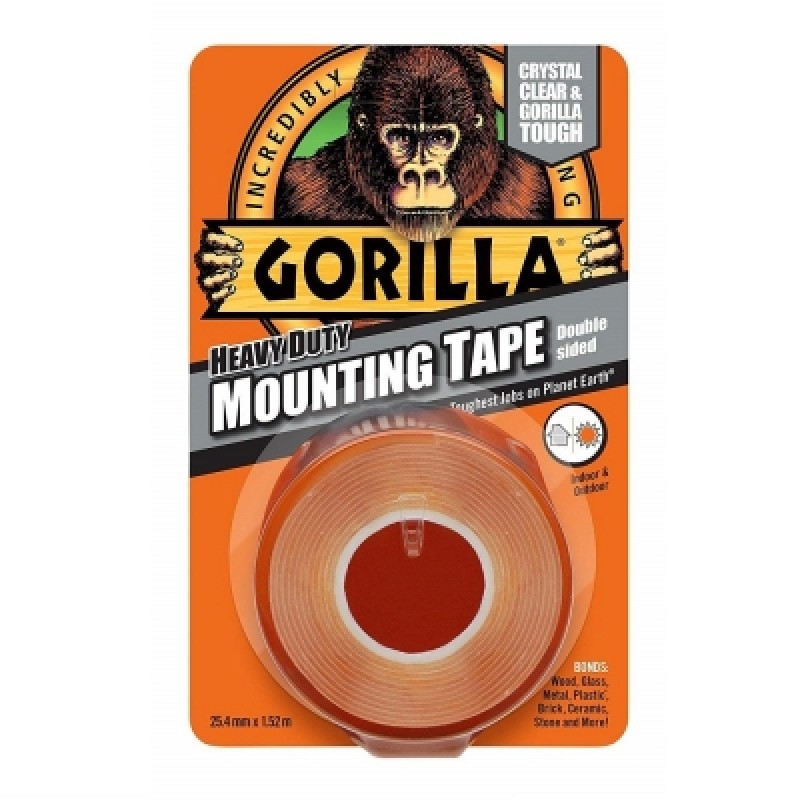 Outlet ???? Gorilla Glue Gorilla External Heavy-Duty Double Sided Clear Mounting Tape 3044101 ????