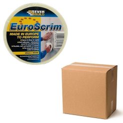 Hot Sale ???? Everbuild EuroScrim Plasterboard Mesh Joint Tape 48mm 2EURO48 Box Of 24 ????