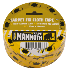 New ???? Mammoth Tapes Everbuild Mammoth Carpet Fix Cloth Tape 50mm 2CARPT50 ❤️