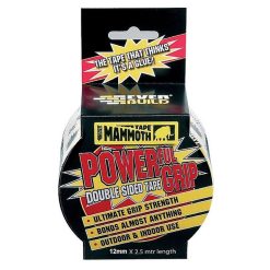 New ???? Mammoth Tapes Everbuild Mammoth Power Grip Double Sided Tape 12mm 2POWERGRIP12-1 ????